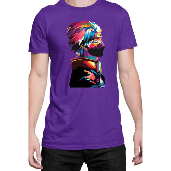 Maglietta Da Uomo Naruto Kakashi Hatake 06, Man M , Lilas-image