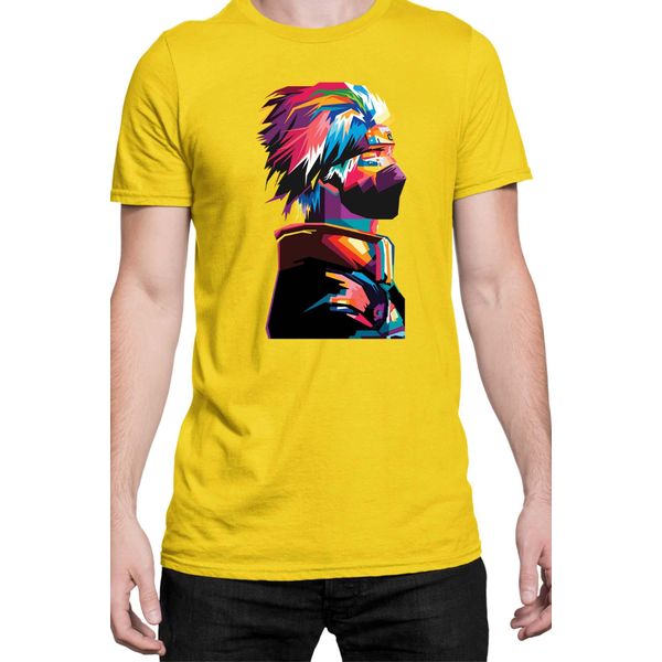 Maglietta Da Uomo Naruto Kakashi Hatake 06, Man Xl , Jaune-image