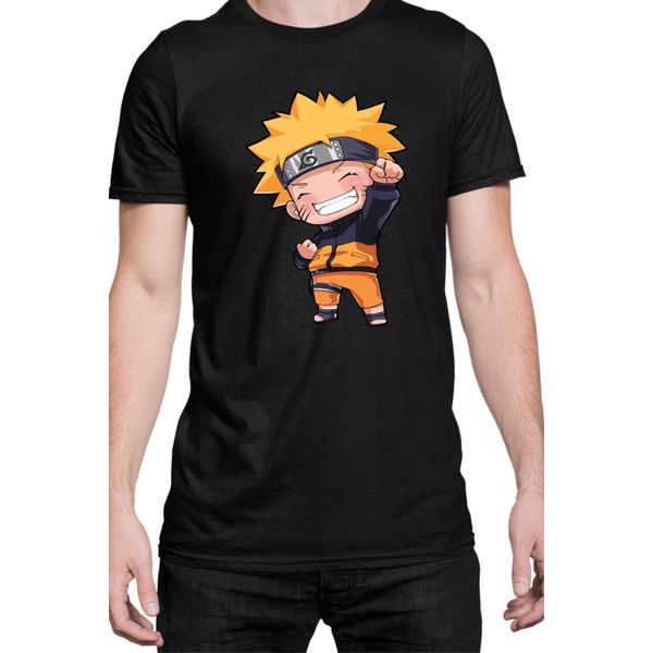 Maglietta Da Uomo Naruto Naruto Chibi, Man L , Noir-image