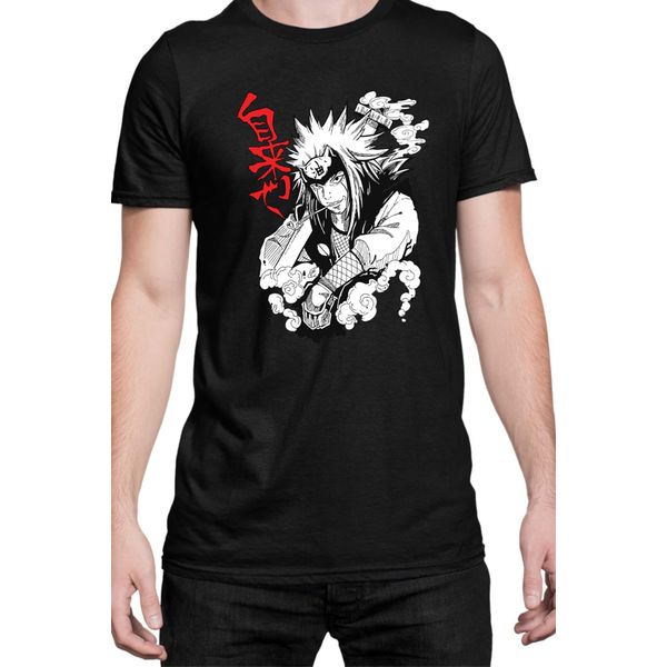 Maglietta Da Uomo Naruto Jiraiya 04, Man 3XL , Noir-image
