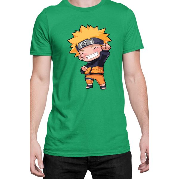 Maglietta Da Uomo Naruto Naruto Chibi, Man Xl , Vert-image