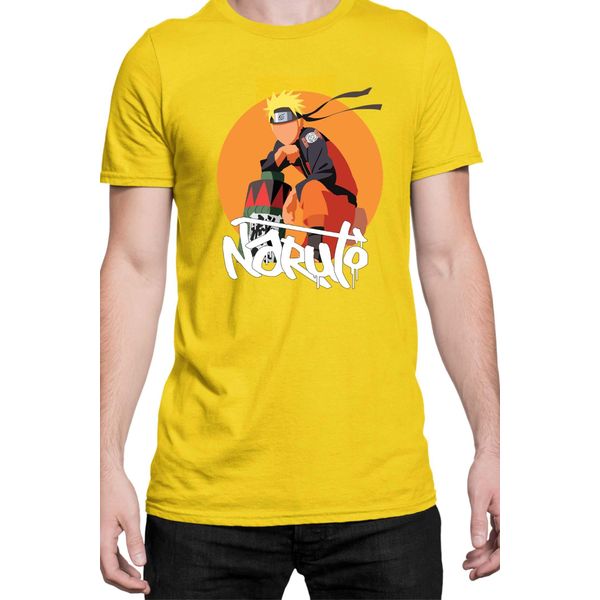Maglietta Da Uomo Naruto Naruto 04, Man Xl , Jaune-image