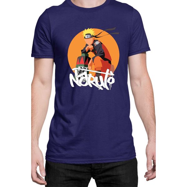 Maglietta Da Uomo Naruto Naruto 04, Man S , Bleu Foncé-image