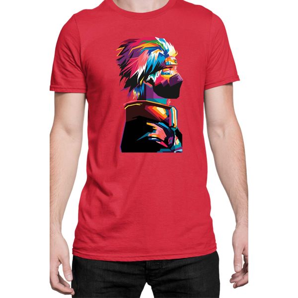 Maglietta Da Uomo Naruto Kakashi Hatake 06, Man S , Rouge-image