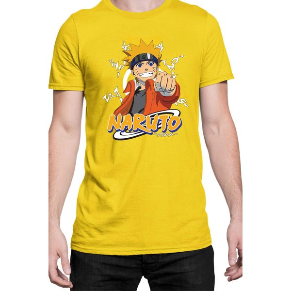 Maglietta Da Uomo Naruto Naruto 07, Man Xl , Jaune-image