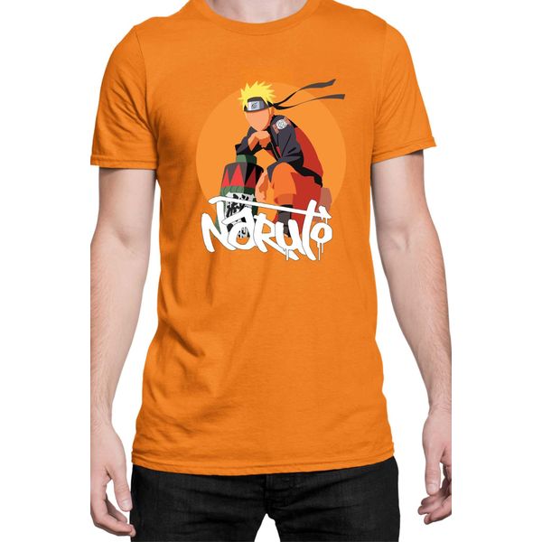 Maglietta Da Uomo Naruto Naruto 04, Man L , Orange-image