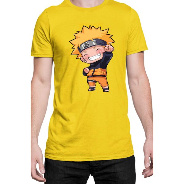 Maglietta Da Uomo Naruto Naruto Chibi, Man Xl , Jaune-image
