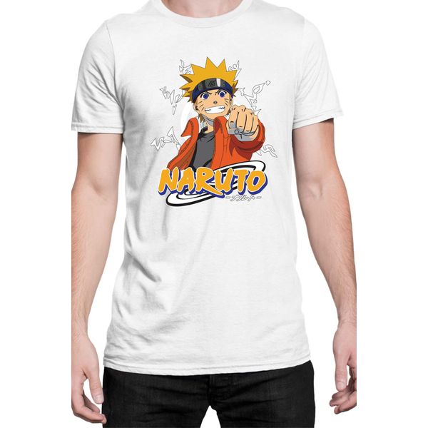 Maglietta Da Uomo Naruto Naruto 07, Man 5XL , Blanc-image