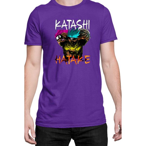 Maglietta Da Uomo Naruto Kakashi Hatake 09, Man 3XL , Lilas-image