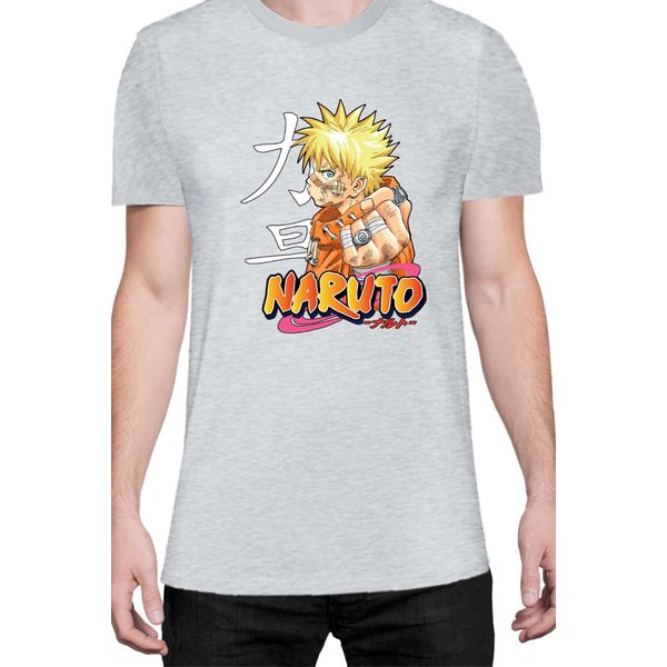 Maglietta Da Uomo Naruto Naruto 06, Man Xl , Gris-image