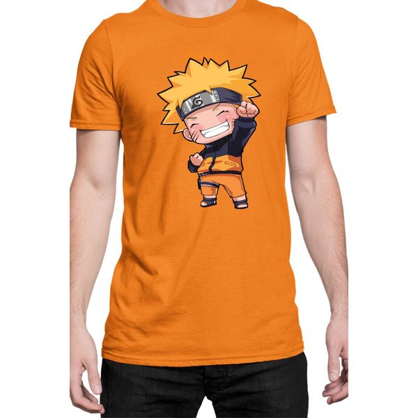 Maglietta Da Uomo Naruto Naruto Chibi, Man S , Orange-image