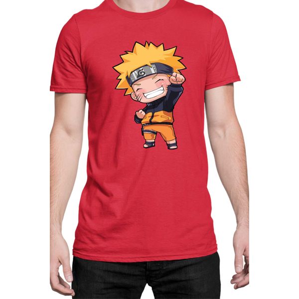Maglietta Da Uomo Naruto Naruto Chibi, Man Xl , Rouge-image