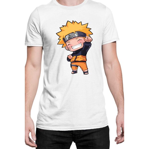 Maglietta Da Uomo Naruto Naruto Chibi, Man 4XL , Blanc-image