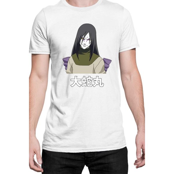 Maglietta Da Uomo Naruto Orochimaru 03, Man 2XL , Blanc-image