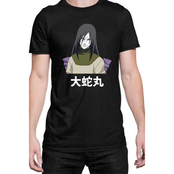 Maglietta Da Uomo Naruto Orochimaru 03, Man S , Noir-image