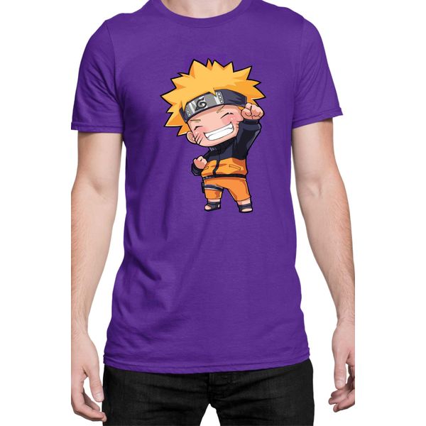 Maglietta Da Uomo Naruto Naruto Chibi, Man M , Lilas-image