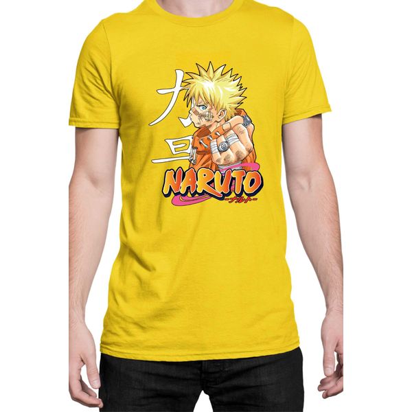 Maglietta Da Uomo Naruto Naruto 06, Man S , Jaune-image