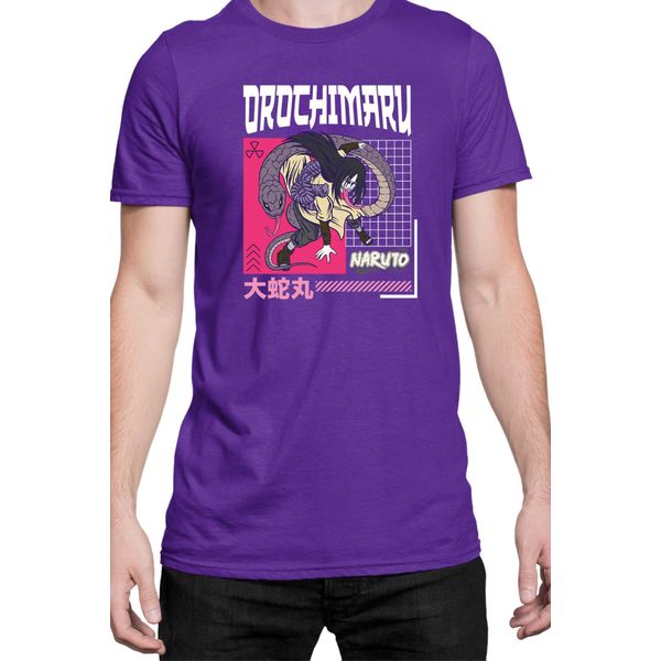 Maglietta Da Uomo Naruto Orochimaru 04, Man M , Lilas-image