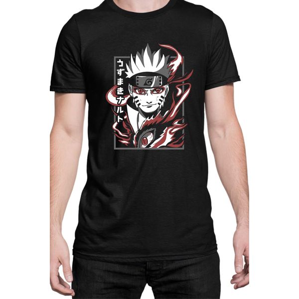 Maglietta Da Uomo Naruto Naruto Kurama 02, Man S , Noir-image