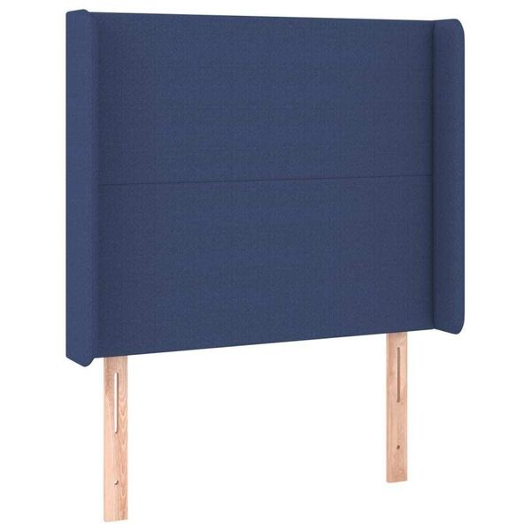 Syfax™ Testiera Ad Orecchio Blu 83X16X118/128 Cm In Tessuto-image