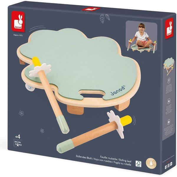 Janod Sweet Cocoon - Skateboard Per Bambini - Tavola Di Equilibrio In Legno-image