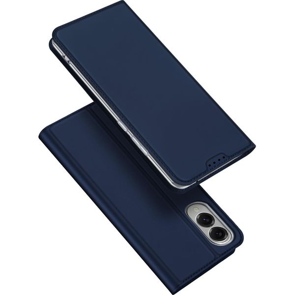 Custodia Per Cellulare Con Sportello Per Galaxy S25 Edge, Dux Ducis Skin Pro, Blu-image