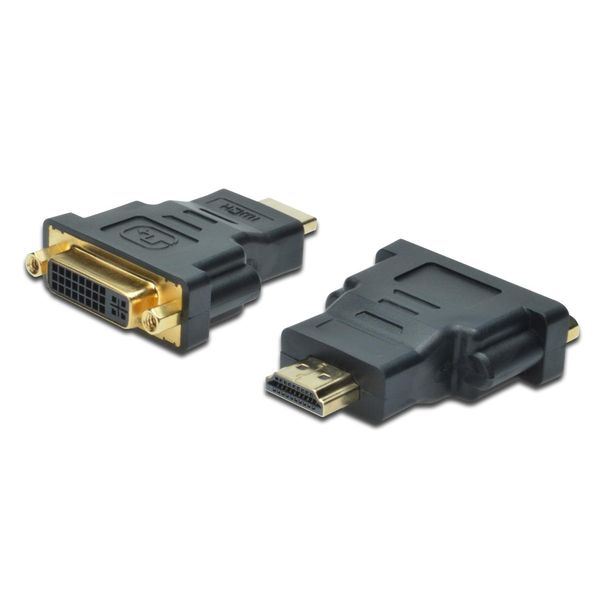Digitus Hdmi Adapter Hdmi Typ A -> DVI(24+5) St/Bu Polybeutel-image
