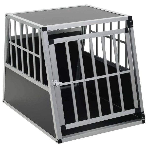 Vidaxl Box Per Il Trasporto Di Cani Con Porta Singola 65 X 91 X 69,5 Cm-image