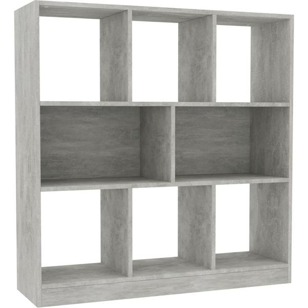 Libreria Grigio Cemento 97,5X29,5X100 Cm Materiale A Base Di Legno-image