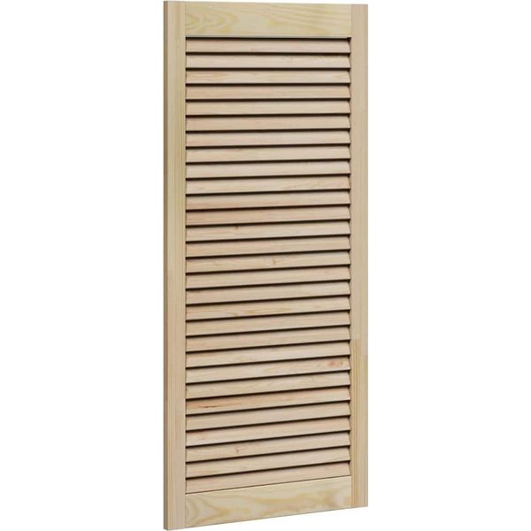Vidaxl Armadio Con Anta Naturale 110 X 2,1 X 49,5 Cm In Legno Di Pino Massiccio-image