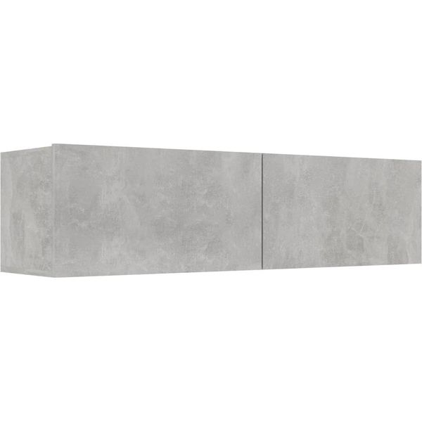 Mobile Tv Grigio Cemento 120X30X30 Cm Materiale A Base Di Legno-image