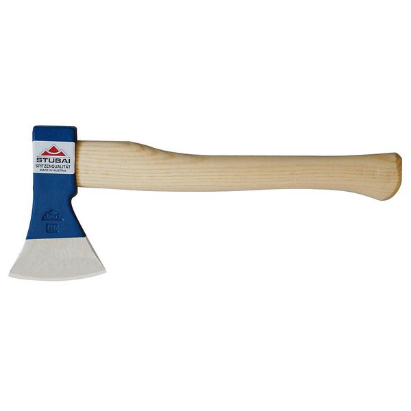 Stubai Ascia Domestica Con Manico 450 Mm, 1000 G - Forgiata A Mano, Rettificata E Lucidata - Robusto Manico In Legno Di Frassino - Potente Ascia Universale Per L'edilizia, Il Giardinaggio, Lo Spacco Del Legno E Il Bricolage-image
