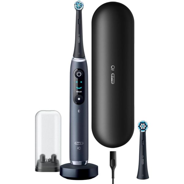 Oral-B Io Series 9N - Adulto - Spazzolino Vibrante - Cura Quotidiana - Cura Delle Gengive - Intensivo - Sensibile - Super Sensibile - Per Denti Bianchi - Nero - 2 Min - Nero (408666)-image