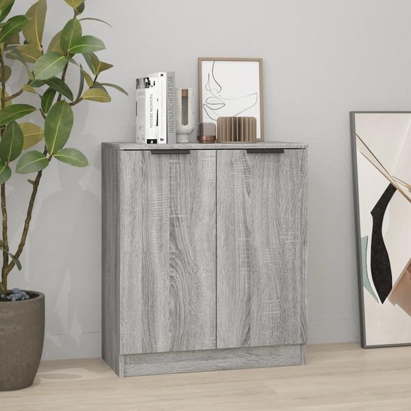 Vidaxl Credenza Grigio Sonoma 60X30X70 Cm Materiale A Base Di Legno-image