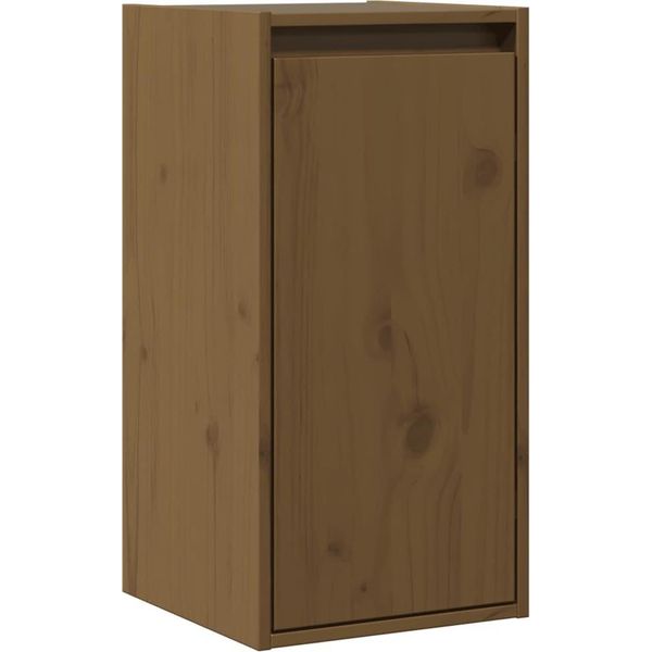 Vidaxl Armadio A Muro Marrone Miele 30X30X60 Cm In Legno Di Pino Massiccio-image