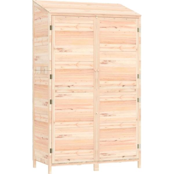 Vidaxl Capanno Per Attrezzi 102X52X174,5 Cm In Legno Massiccio Di Abete-image