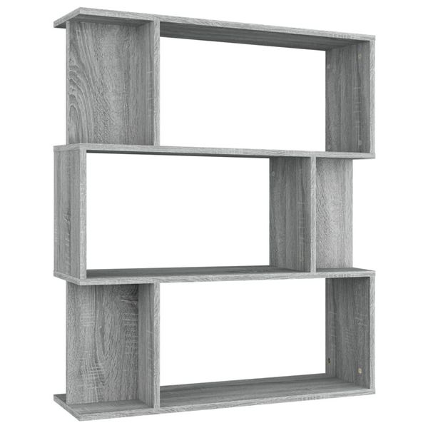 Libreria/Divisorio Grey Sonoma 80X24X96 Cm Materiale A Base Di Legno-image