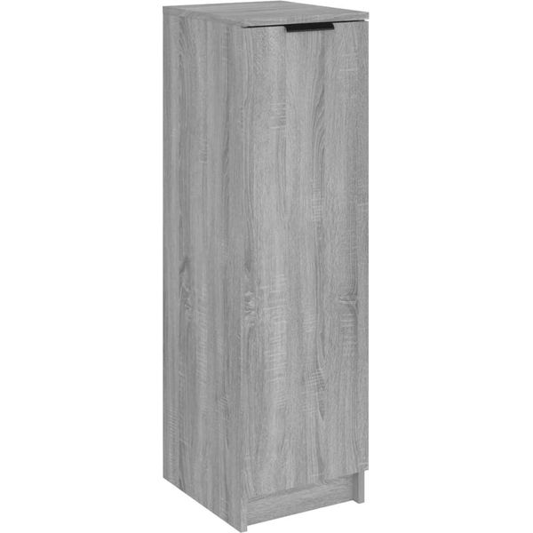Vidaxl Scarpiera Grigio Sonoma 30X35X100 Cm Materiale A Base Di Legno-image