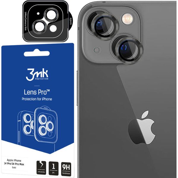 Apple Iphone 14 Plus - Protezione Lente 3Mk Pro Graphite-image