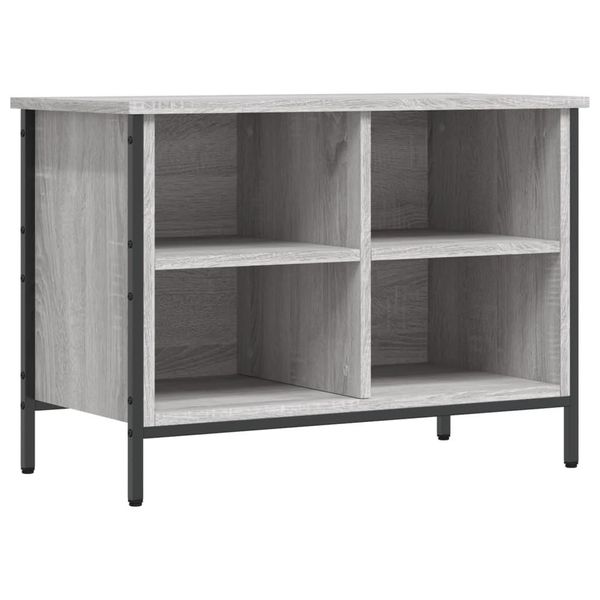 Vidaxl Scarpiera Grigio Sonoma 69X35X50 Cm Materiale A Base Di Legno-image