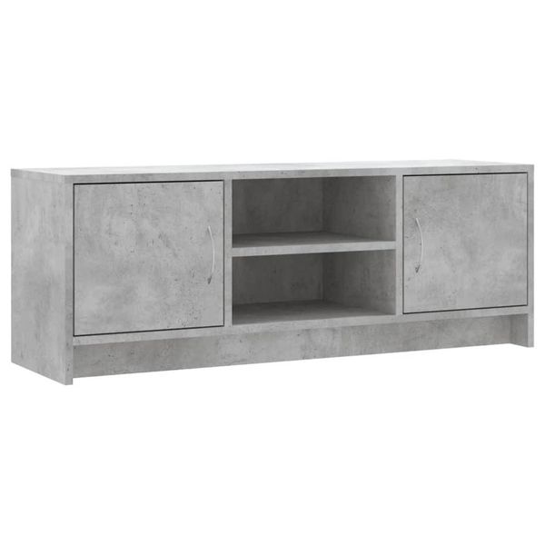 Mobile Tv Grigio Cemento 102X30X37,5 Cm Materiale A Base Di Legno-image