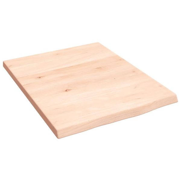 Vidaxl Mensola A Muro 40X50X2 Cm In Legno Massiccio Di Rovere Non Trattato-image