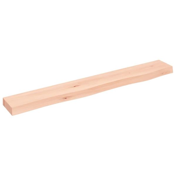 Vidaxl Mensola A Muro 80X10X4 Cm In Legno Massiccio Di Rovere Non Trattato-image