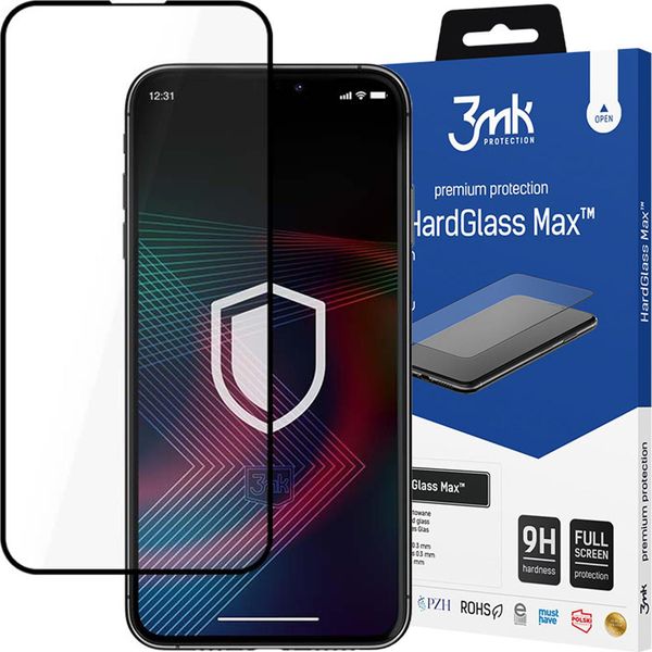 Apple Iphone 13/13 Pro/14/16E - 3Mk Hardglass Max Nero-image