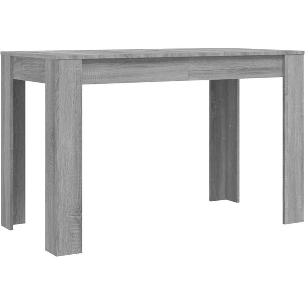 Vidaxl Tavolo Da Pranzo Grigio Sonoma 120X60X76 Cm Materiale A Base Di Legno-image