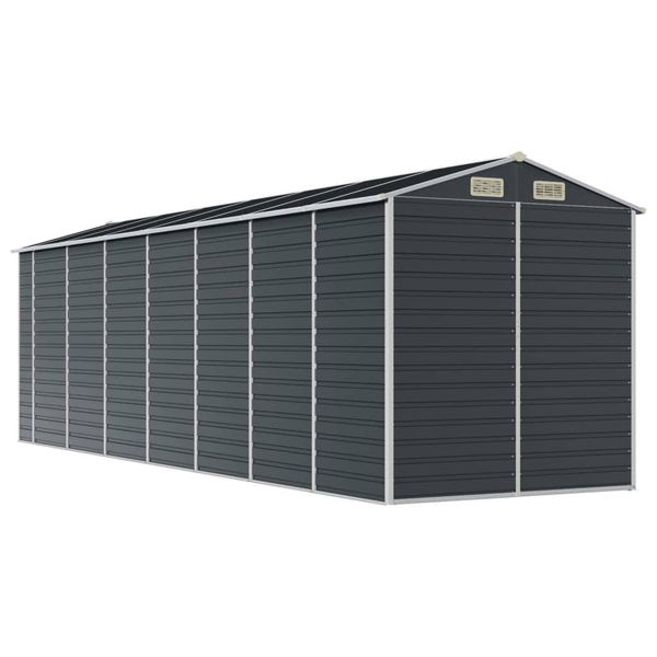Vidaxl Capanno Per Attrezzi Antracite 191X640X198 Cm Acciaio Zincato-image