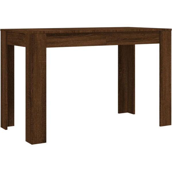 Vidaxl Tavolo Da Pranzo Marrone Look Rovere 120X60X76 Cm Materiale A Base Di Legno-image
