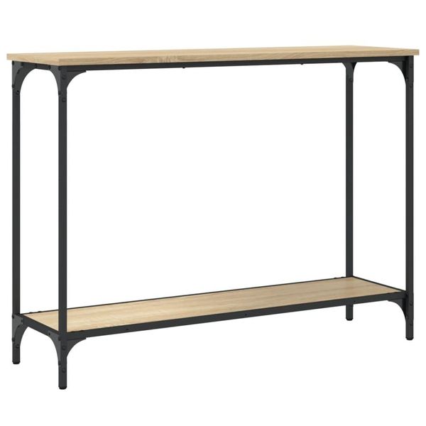 Tavolo Consolle Rovere Sonoma 101X30,5X75 Cm Materiale A Base Di Legno-image