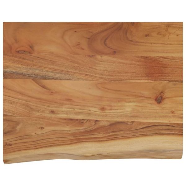 Mensola A Muro 40X30X2,5 Cm Rettangolare In Legno Massiccio Di Acacia Bordo Albero-image