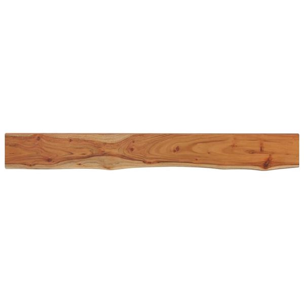 Mensola A Muro 160X20X2,5 Cm Rettangolare In Legno Massiccio Di Acacia Bordo Albero-image